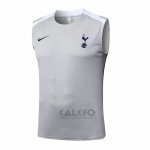 Maglia Allenamento Tottenham Hotspur Senza Maniche 2025-2026 Grigio
