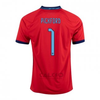 Maglia Inghilterra Giocatore Pickford Away 2022