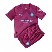 Maglia Manchester City Portiere Bambino 2022-2023 Rosso