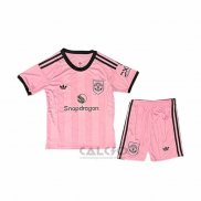 Maglia Manchester United Portiere Bambino 2025-2026 Rosa