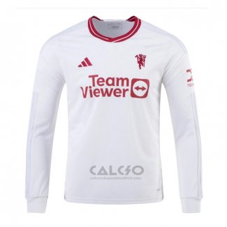 Maglia Manchester United Third Manica Lunga 2023-2024