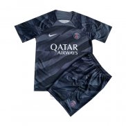 Maglia Paris Saint-Germain Portiere Bambino 2023-2024 Nero