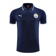 Maglia Polo Manchester City 2022-2023 Blu Marino