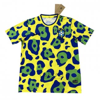 Maglia Prematch Brasile 2024 Giallo Verde