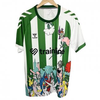 Maglia Prematch Real Betis 2025-2026 Verde Bianco