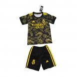 Maglia Real Madrid Dragon Bambino 2024-2025 Nero Oro