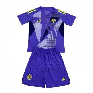 Maglia Scozia Portiere Bambino 2024 Blu