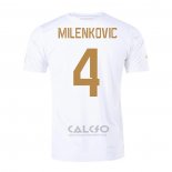 Maglia Serbia Giocatore Milenkovic Away 2022