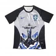 Maglia Brasile Jesus 2026 Grigio Nero Thailandia