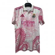Maglia Real Madrid Dragon 2025-2026 Rosa Thailandia