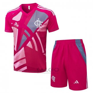 Tuta da Track Flamengo Manica Corta 2025-2026 Rosa - Pantaloncini