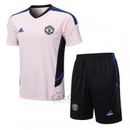 Tuta da Track Manchester United Manica Corta 2022-2023 Rosa - Pantaloncini