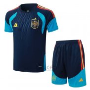 Tuta da Track Spagna Manica Corta 2026-2027 Blu - Pantaloncini