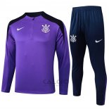 Tuta da Track di Felpa Corinthians 2024-2025 Purpura