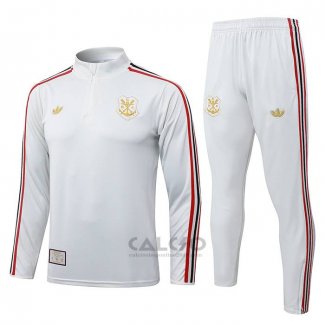 Tuta da Track di Felpa Flamengo Bambino 2025-2026 Bianco