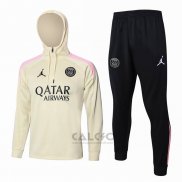Tuta da Track di Felpa Paris Saint-Germain 2024-2025 Giallo