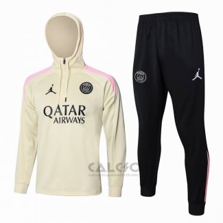 Tuta da Track di Felpa Paris Saint-Germain 2024-2025 Giallo