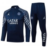 Tuta da Track di Felpa Paris Saint-Germain Bambino 2025-2026 Blu
