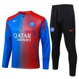 Tuta da Track di Felpa Paris Saint-Germain Bambino 2025-2026 Blu Rosso