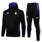 Tuta da Track di Felpa Real Madrid 2024-2025 Nero