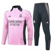 Tuta da Track di Felpa Real Madrid 2024-2025 Rosa