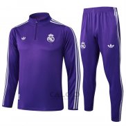 Tuta da Track di Felpa Real Madrid 2025-2026 Purpura