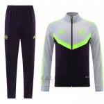 Tuta da Track di Giacca Bayern Monaco 2024-2025 Grigio