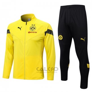 Tuta da Track di Giacca Borussia Dortmund 2022-2023 Giallo e Nero