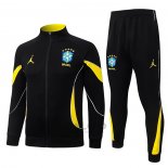 Tuta da Track di Giacca Brasile 2026-2027 Nero Giallo