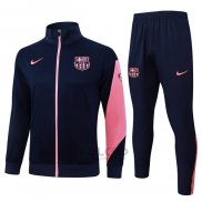 Tuta da Track di Giacca FC Barcellona 2025-2026 Blu Rosa