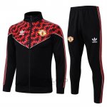 Tuta da Track di Giacca Manchester United 2025-2026 Nero Rosso