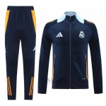Tuta da Track di Giacca Real Madrid 2024-2025 Blu Scuro
