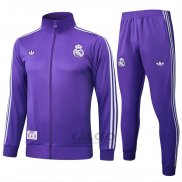 Tuta da Track di Giacca Real Madrid 2025-2026 Purpura