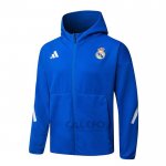 Giacca con cappuccio del Real Madrid 2025-2026 Blu