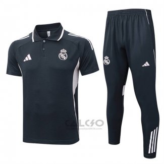 Completo polo Real Madrid 2025-2026 Grigio Rosa