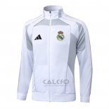 Giacca Real Madrid 2025-2026 Bianco Grigio