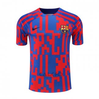 Maglia Allenamento FC Barcellona 2022-2023 Rosso e Blu