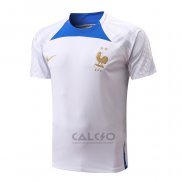 Maglia Allenamento Francia 2022-2023 Bianco