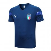 Maglia Allenamento Italia 2022-2023 Blu