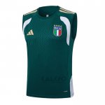 Maglia Allenamento Italia Senza Maniche 2025-2026 Verde
