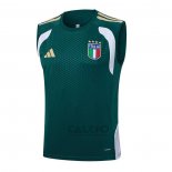 Maglia Allenamento Italia Senza Maniche 2025-2026 Verde