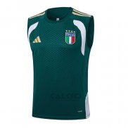 Maglia Allenamento Italia Senza Maniche 2025-2026 Verde
