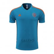 Maglia Allenamento Manchester United 2022-2023 Blu