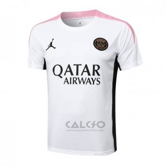 Maglia Allenamento Paris Saint-Germain Jordan 2024-2025 Bianco