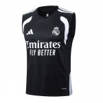 Maglia Allenamento Real Madrid Senza Maniche 2025-2026 Nero