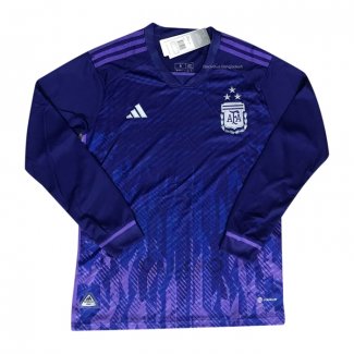 Maglia Argentina 3 Stelle Away Manica Lunga 2022