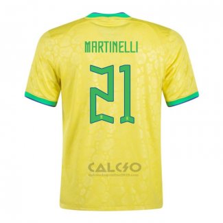 Maglia Brasile Giocatore Martinelli Home 2022