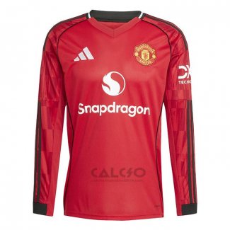 Maglia Manchester United Home Manica Lunga 2025-2026