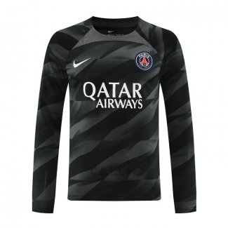 Maglia Paris Saint-Germain Portiere Manica Lunga 2023-2024 Nero