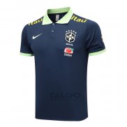 Maglia Polo Brasile 2023-2024 Blu